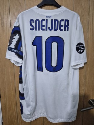 Inter Mailand 2010/11 Auswärtstrikot Sneijder 10 UCL Full Patch (L)