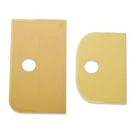 Giesser Teigschaber Set 2-Tlg. Teigkarten Cremeschaber Teigspatel Schaber 9489 2