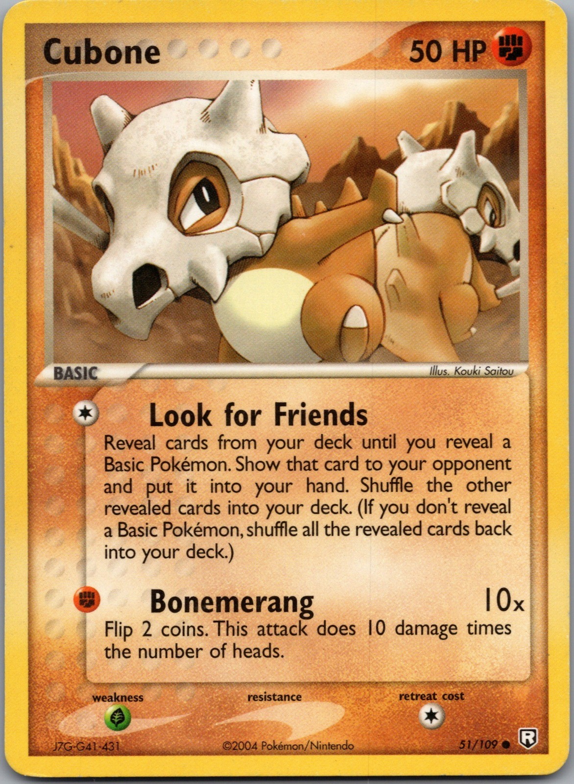 Cubone 51/109 Team Rocket Returns NM