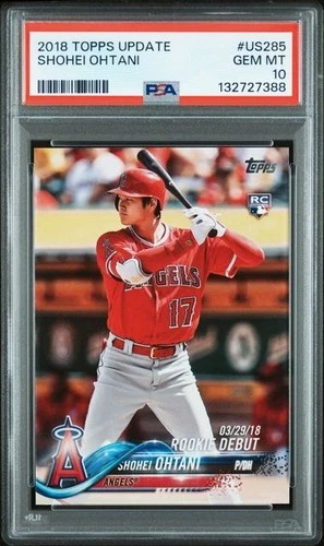 2018 Topps Update Shohei Ohtani Rookie Card PSA GEM MINT 10