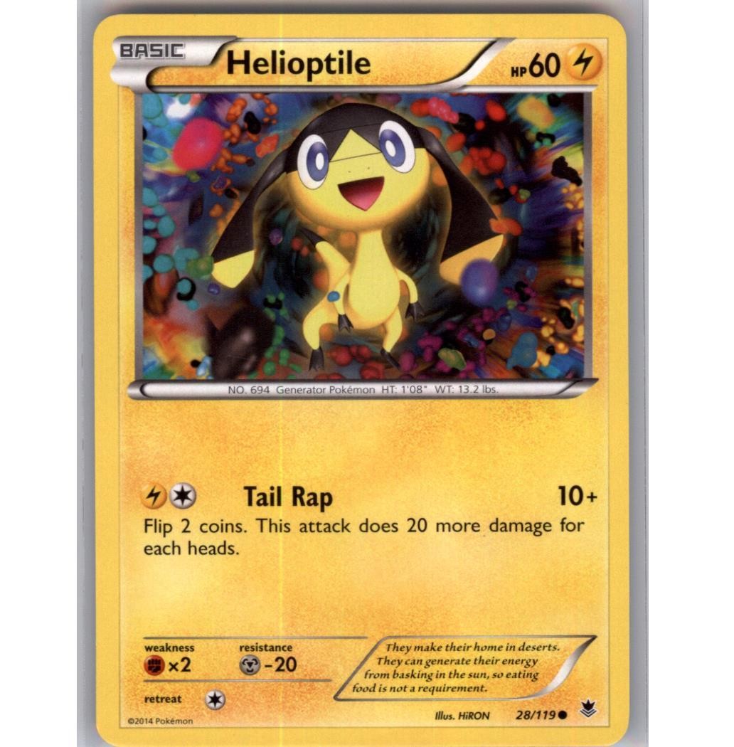 Helioptile (28) Normal Common XY - Phantom Forces 28/119 NM