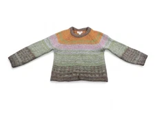 Velvet by Graham & Spencer Sweater Womens Medium Multicolor Alpaca Knit Pullover
