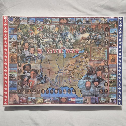 The Civil War 1000 Piece Puzzle USA American History White Mountain 1994 NEW