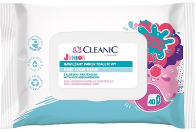 029151 HH Cleanic Junior Feuchttücher 40 Stück (Pop-up) rPP