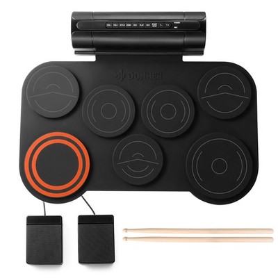 Donner DED-20 Electronic Drum Set 7 Pad Built-in Speaker 40 Drum Lesson Included
