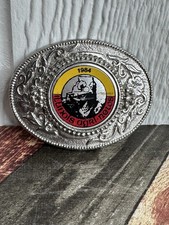 Vintage 1986 Illinois Agri-News Belt Buckle Agriculture Farm Farmer Country