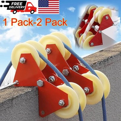 Heavy-Duty Foldable Manual Pulley System with Durable Metal Frame Labor-Saving