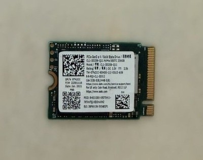 SSSTC 256GB SSD NVMe M.2 2230 CL1-3D256-Q11 PCIe Gen 3x4 Dell 0TN2CC