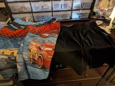 Boys Size 7 Pair Of Shorts And Size 8 Boys Swimming Trunks