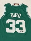 Larry Bird Signed Boston Celtics Pro Style Basketball Jersey COA