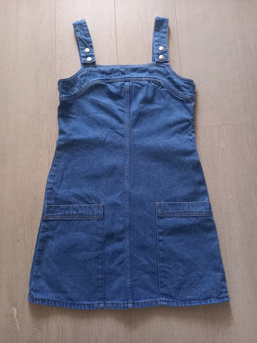 jack wills denim dress Jack Wills Denim Pinafore Dress Size 8