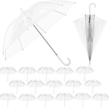 Clear Bubble Umbrellas - 36" Windproof Wedding Umbrellas for Outdoor Events