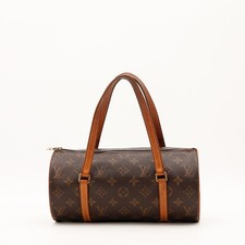 Sac à main Louis Vuitton Papillon 26 Toile monogrammée Marron Vintage