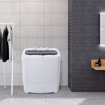 #ad 14.3Lbs Semi Automatic Washing Machine 110V 360W Dual Tub with Grey Cover Panel $149.99