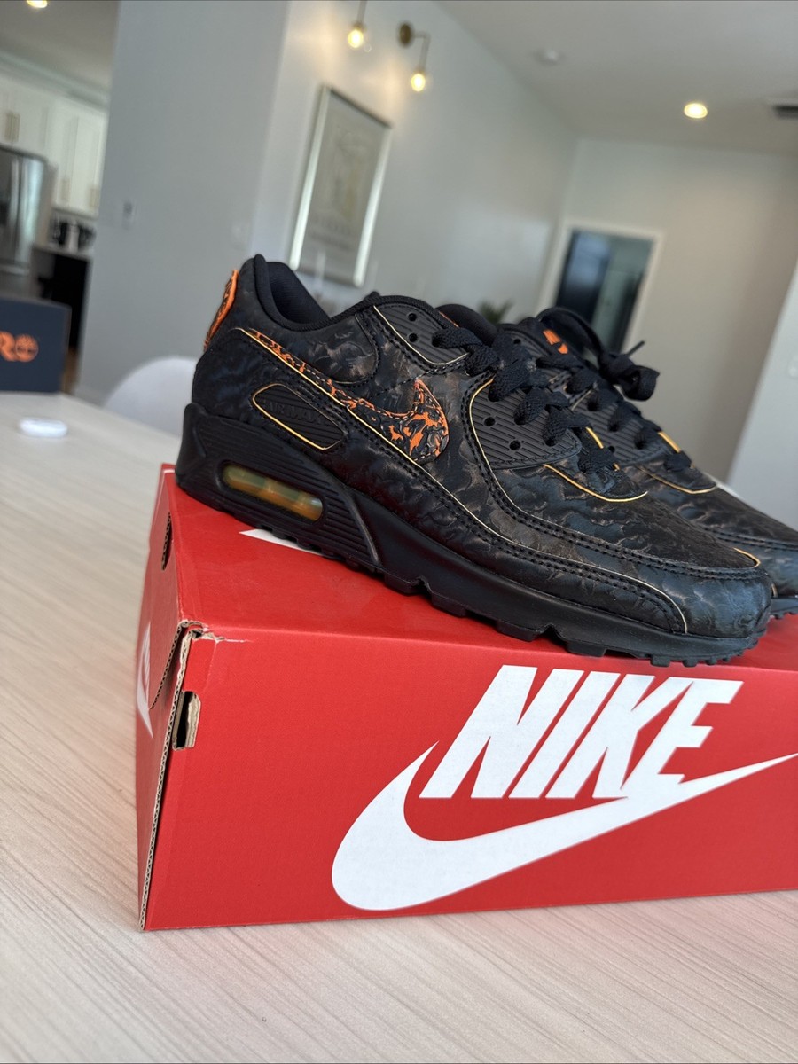 Nike Air Max 90 QS Volcano Black Magma Orange Laser HF3248-001