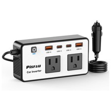 300W Car Power Inverter 12V to 110V  PiSFAU DC AC Plug in Adapter