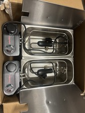 Caterlite Light Duty Fryer with Two 3.5L Tanks and Removable Inner Pot 2 x 2Kw