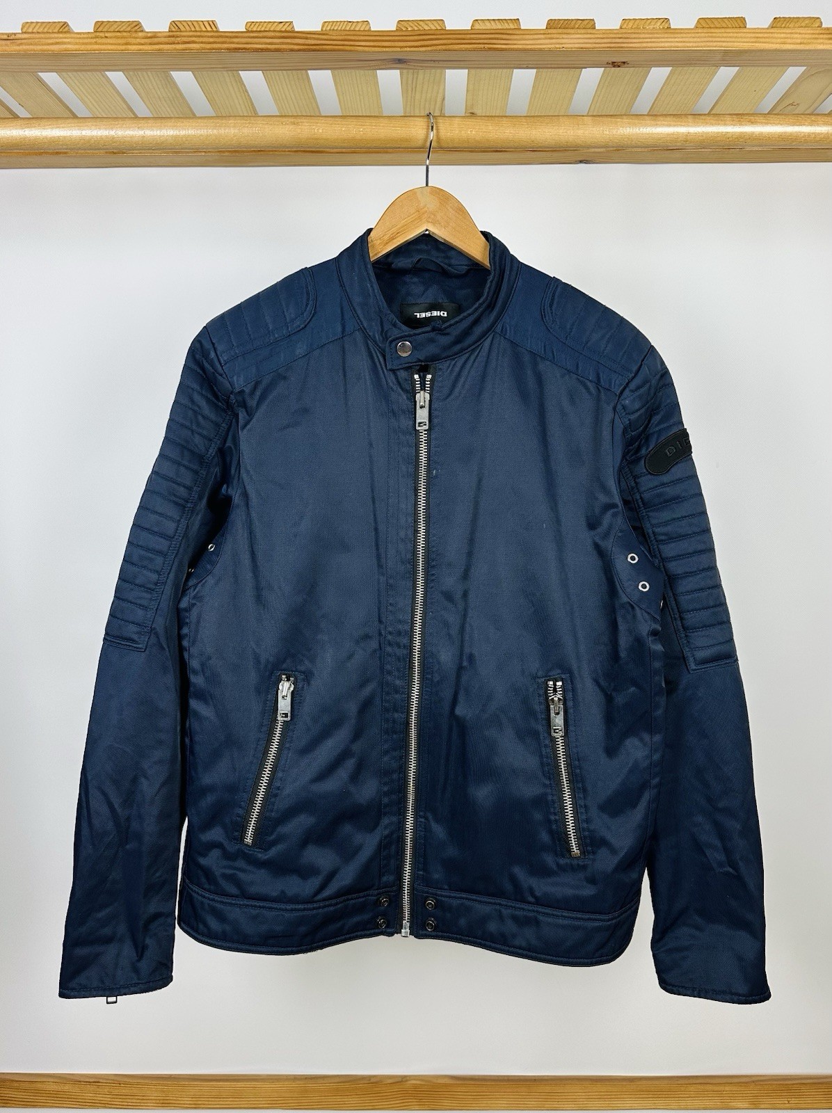 Men's XL Diesel Biker Bomber Jacket in Nylon