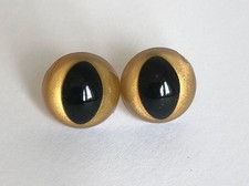 12-18 mm, 1 Paar Katzen Sicherheitsaugen, gold