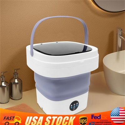 #ad 12L Portable Washing Machine 36W Mini Washer Foldable Travel Camping Small Washe $35.98