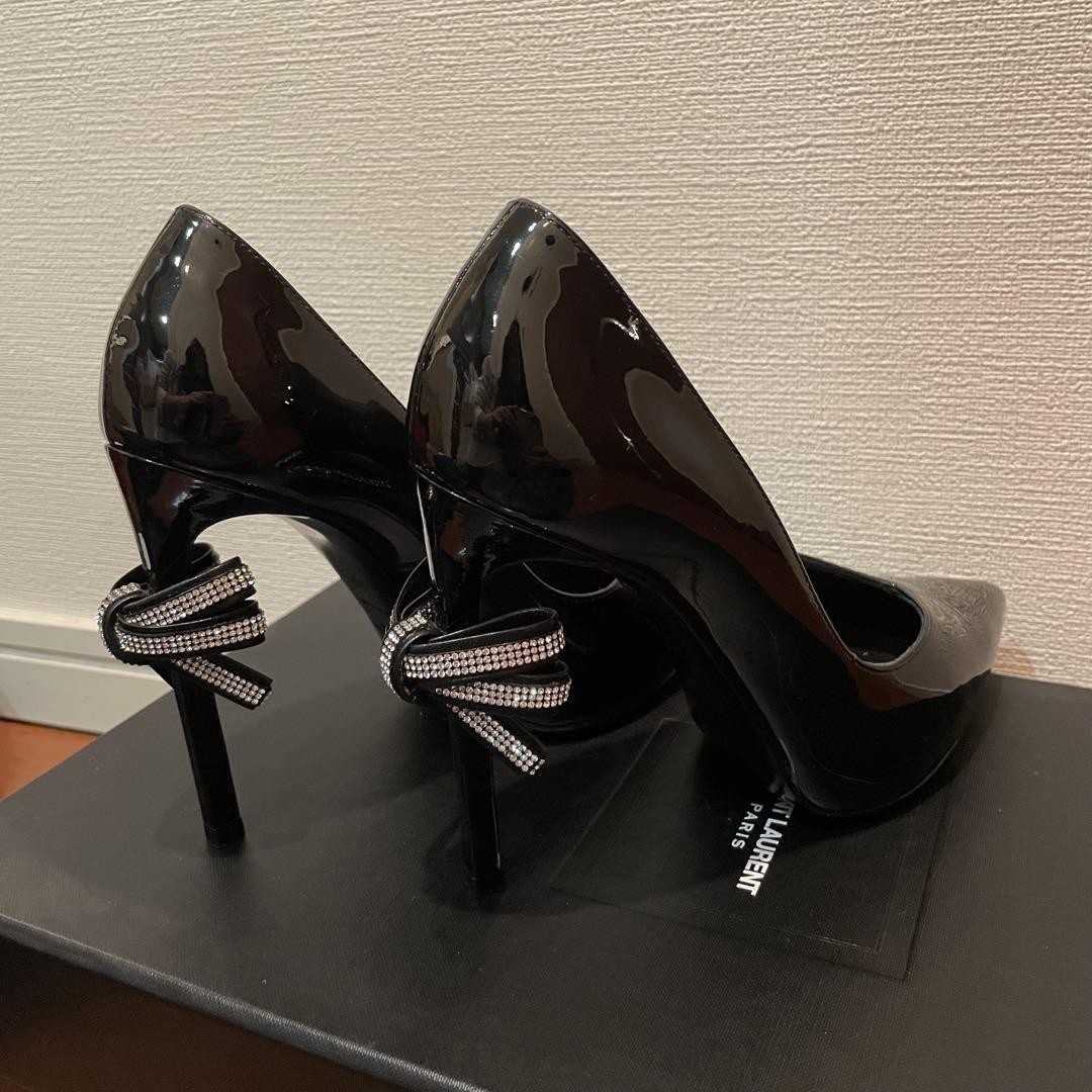 Autentiche decolte con tacco alto Saint Laurent colore nero taglia 35 5 donna