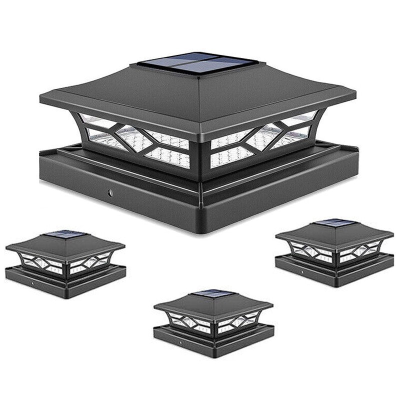 4/8/12Pack Solar Post Cap Light For 4x4 6x6 Waterproof LED Deck Fence Light