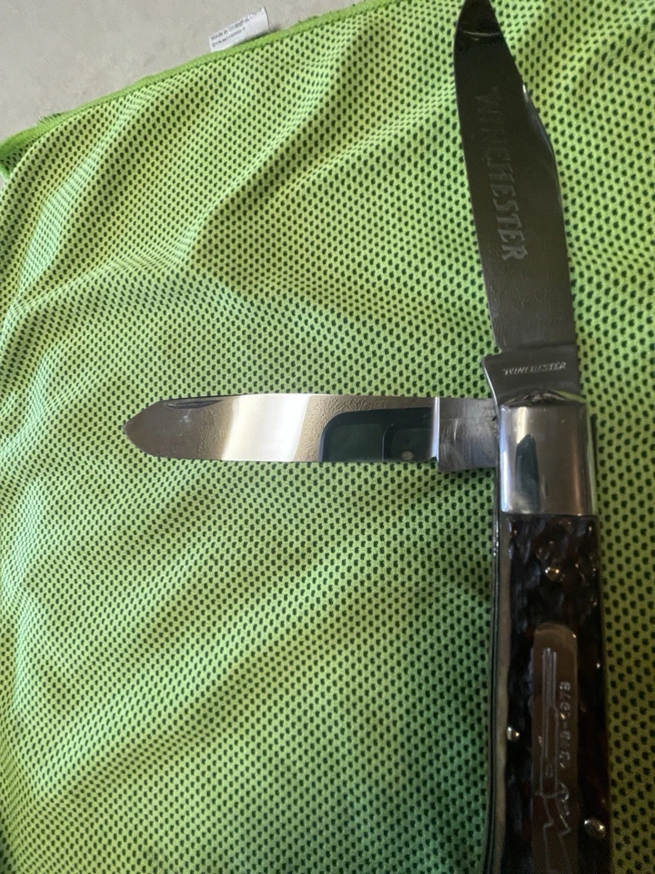 CUCHILLO TRAMPERO JUMBO HUESO JIGGED WINCHESTER SOLINGEN ALEMANIA 1873-1973 Foto 4 de 4