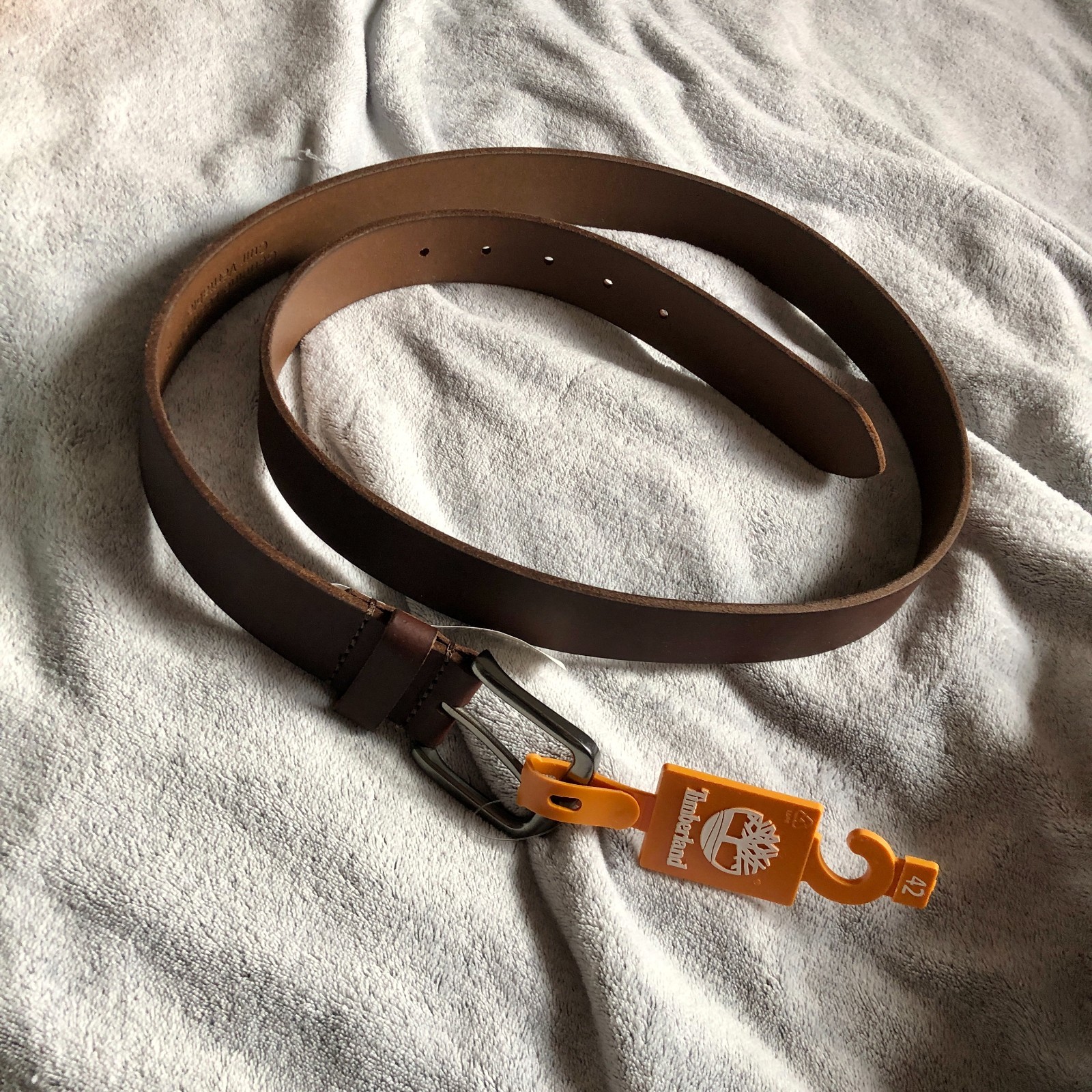 NWT Timberland Men Size 42 Genuine Leather Classic Jean Belt
