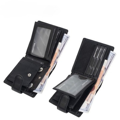Minimalist Mens Wallet Leather Bifold Cash Credit Card Holder Front Pocket Purse