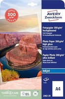 Avery Zweckform 2482-20 Premium Inkjet Fotopapier Din A4 300G 15 Blatt