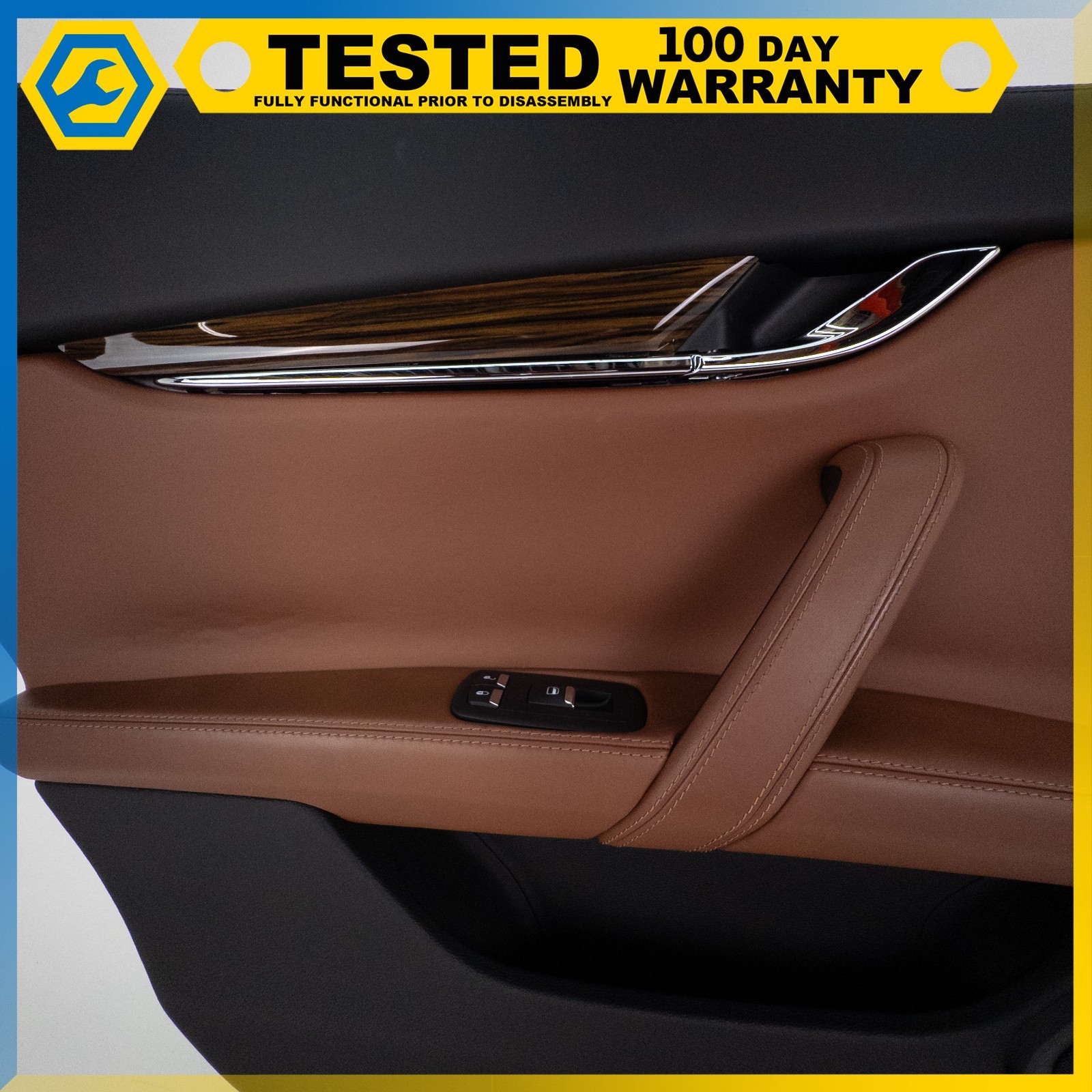 14-19 MASERATI QUATTROPORTE REAR LEFT DRIVER SIDE INTERIOR DOOR PANEL TRIM OEM