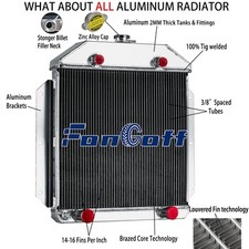 3-row Radiator Fits 1949-53 1952 Ford Taunus Custom Flathead Configuration V8mt 3-row Radiator Fits 1949-53 1952 Ford Taunus Custom Flathead Configuration V8mt