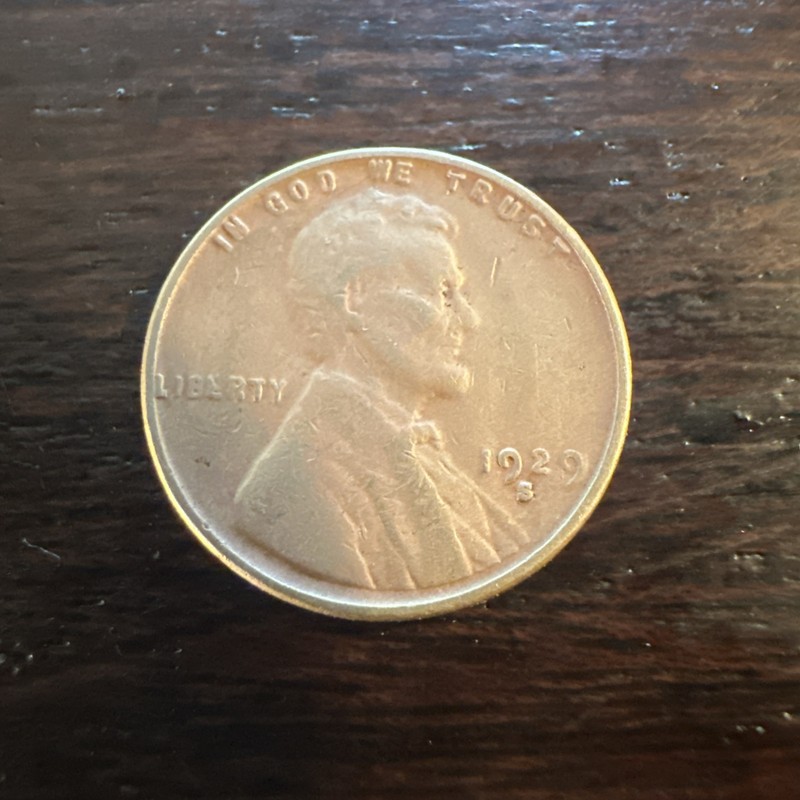 1929 S Lincoln Wheat Penny (Lot 7)
