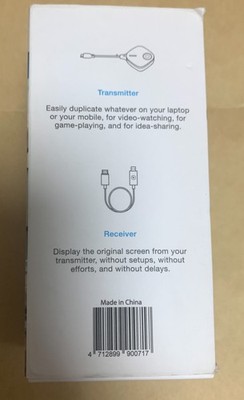 Ezcast Wireless Display Transmitter and Receiver (TwinX Package USB-C transmitte