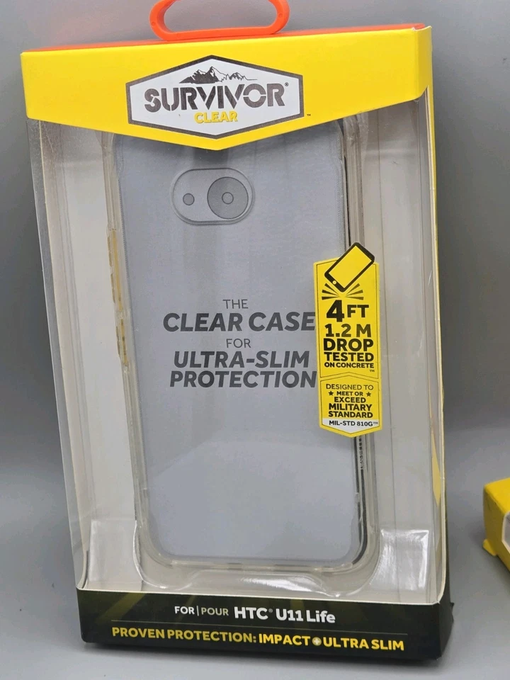 Lot Of 2 HTC U11 Life Case – Griffin Survivor Clear Slim Protective Case - Image 2 of 3