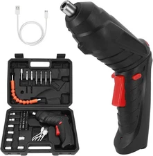 47-in-1 Foldable Electric Screwdriver - Rechargeable Cordless Set w/Lithium B...