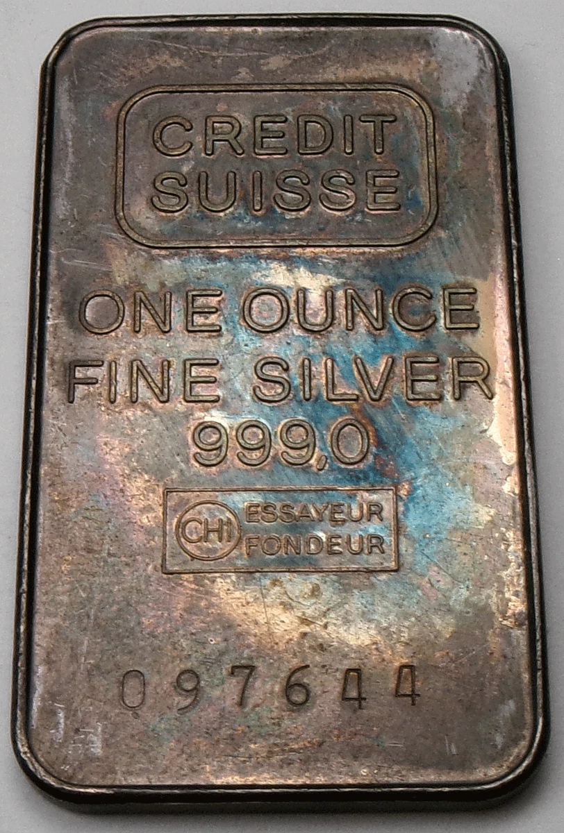 Credit Suisse Silver Bullion 1 oz Precious Metal Content per Unit