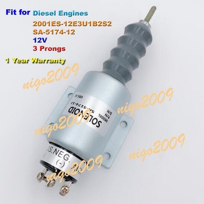 12V Solenoid Valve 2001ES-12E3U1B2S2 Fit for     Engine SA-5174-12 *gb