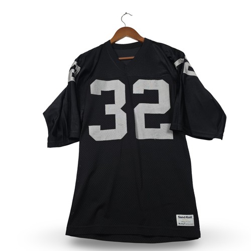 Sand-Knit VTG 80s LA Raiders Marcus Allen 32 Jersey Small Black Mesh M