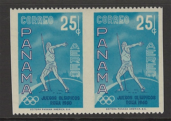 PANAMA SCOTT#C236 MINT NEVER HINGED IMPERFORATE BETWEEN ERROR