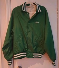 Vintage Don Alleson Athletic Green Bomber Jacket Size Large Made In USA