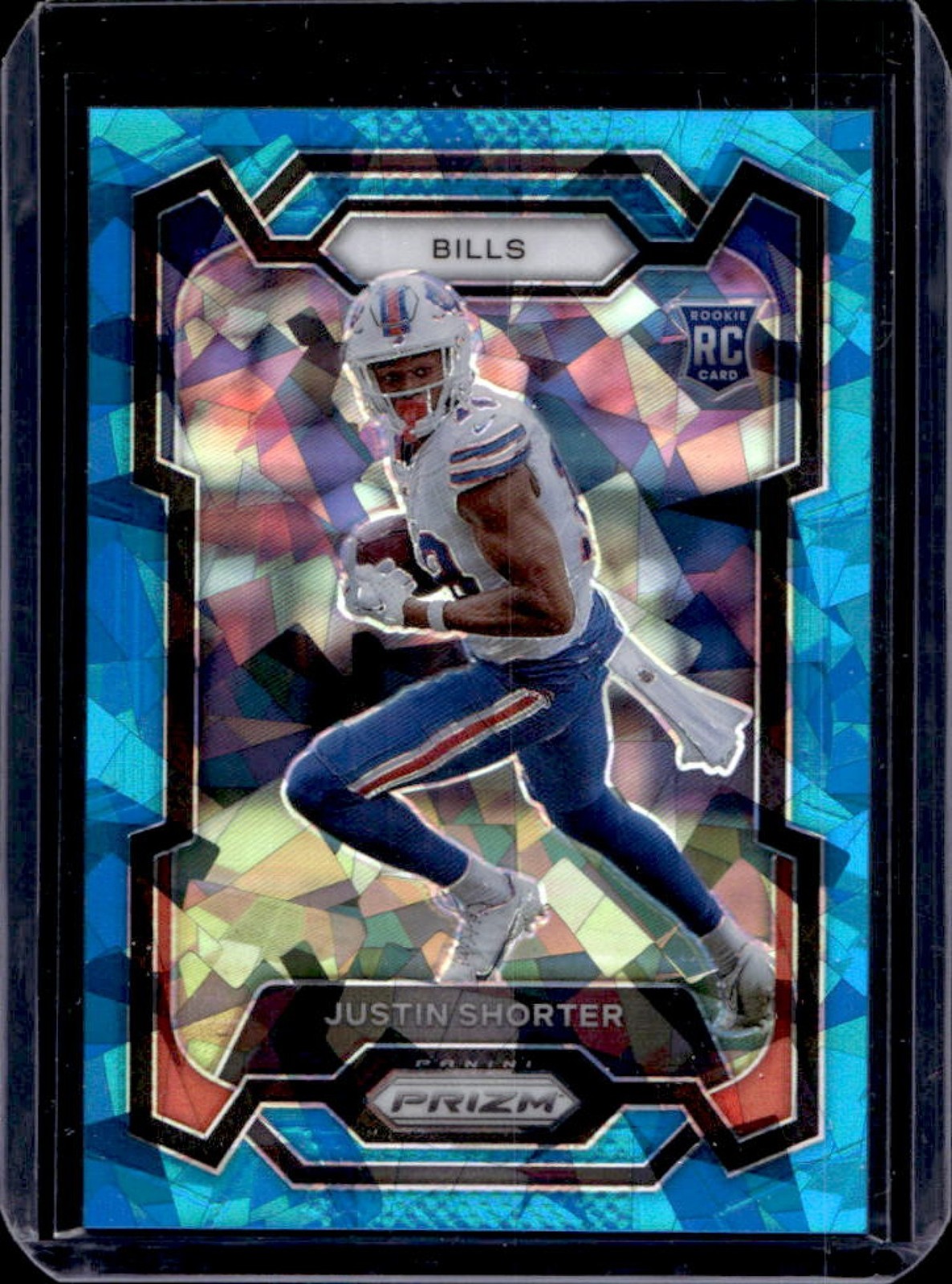 Justin Shorter Panini Prizm #310 Blue Ice