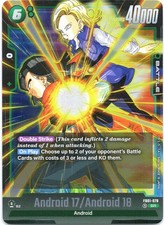 Android 17 / Android 18 Holo Super Rare Awakened Pulse FB01-078 NM
