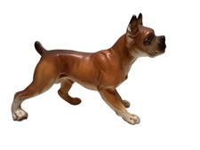 Vintage Ceramic Boxer Dog Figurine Made in Japan