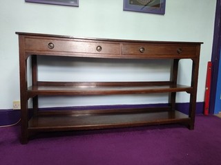 Antique Oak Serving Table