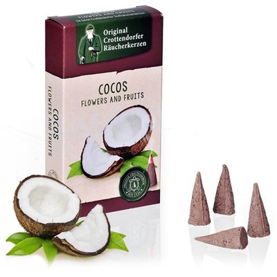 Crottendorfer - Räucherkerzen Räucherkegel Gr. M - Flower&Fruits - Cocos