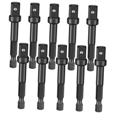 3/8 Impact Adapter Kit - 10 Pack Socket Adapter, 1/4 Inch to 3/8, Automotive 