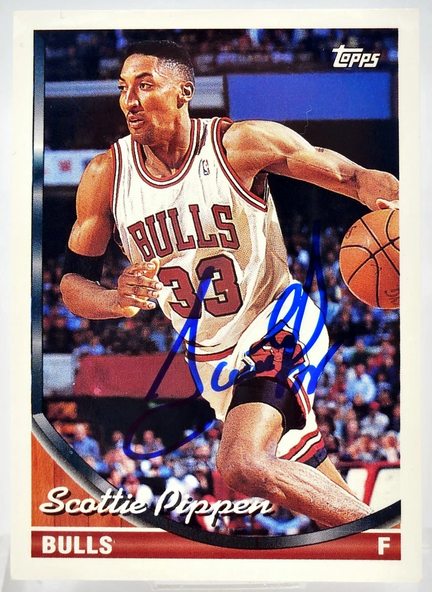 scottie pippen AUTO サイン　ピッペン　　TOPPS Topps Scottie Pippen Basketball Autographed Sports Trading Cards