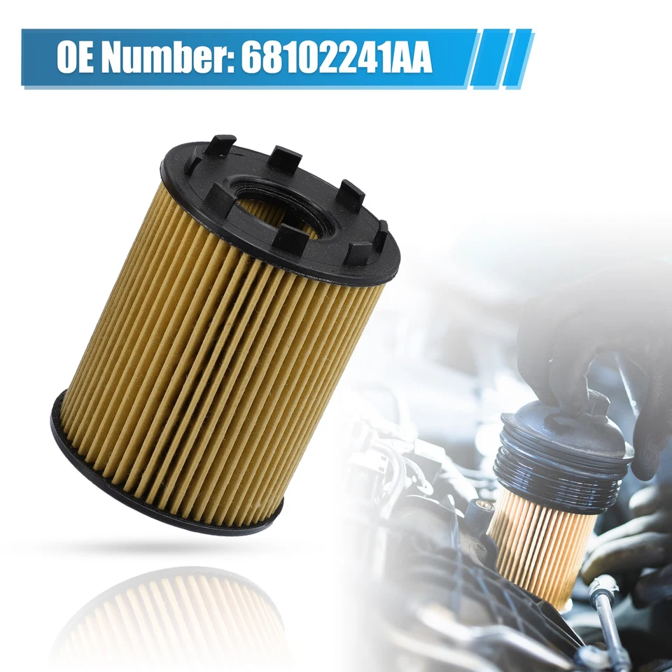3pcs Car Engine Oil Filter with Seals No.68102241AA/73500049 for KIA II 1.3L - Image 3 of 4