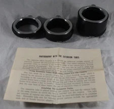 ADA 3-Piece Automatic Extension Tube Set for Nikon F Mount - Japan